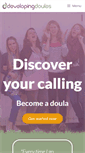 Mobile Screenshot of developingdoulas.co.uk